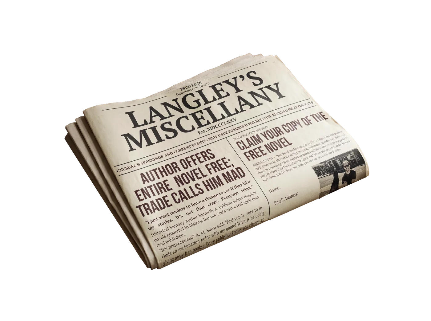 Langley's Miscellany — Author offers entire novel free